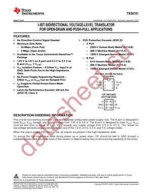 TXS0101DBVRG4 datasheet  